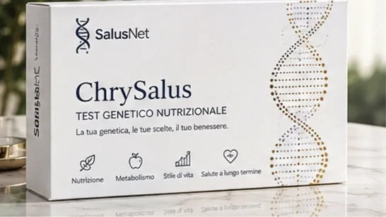 Confezione ChrySalus SalusNet — test genetico nutrizionale